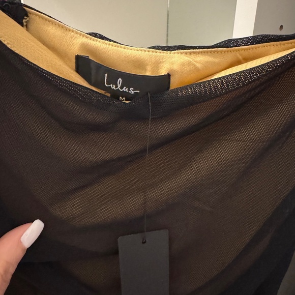 Lulus Already Rsvp'd Black Ruched One-shoulder Bodycon Dress - Size M - Picture 3 of 9